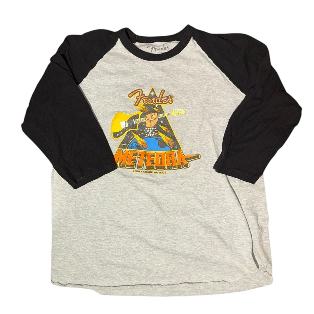 Fender Meteora Baseball Raglan Tee #meteora #fender #fenderguitar